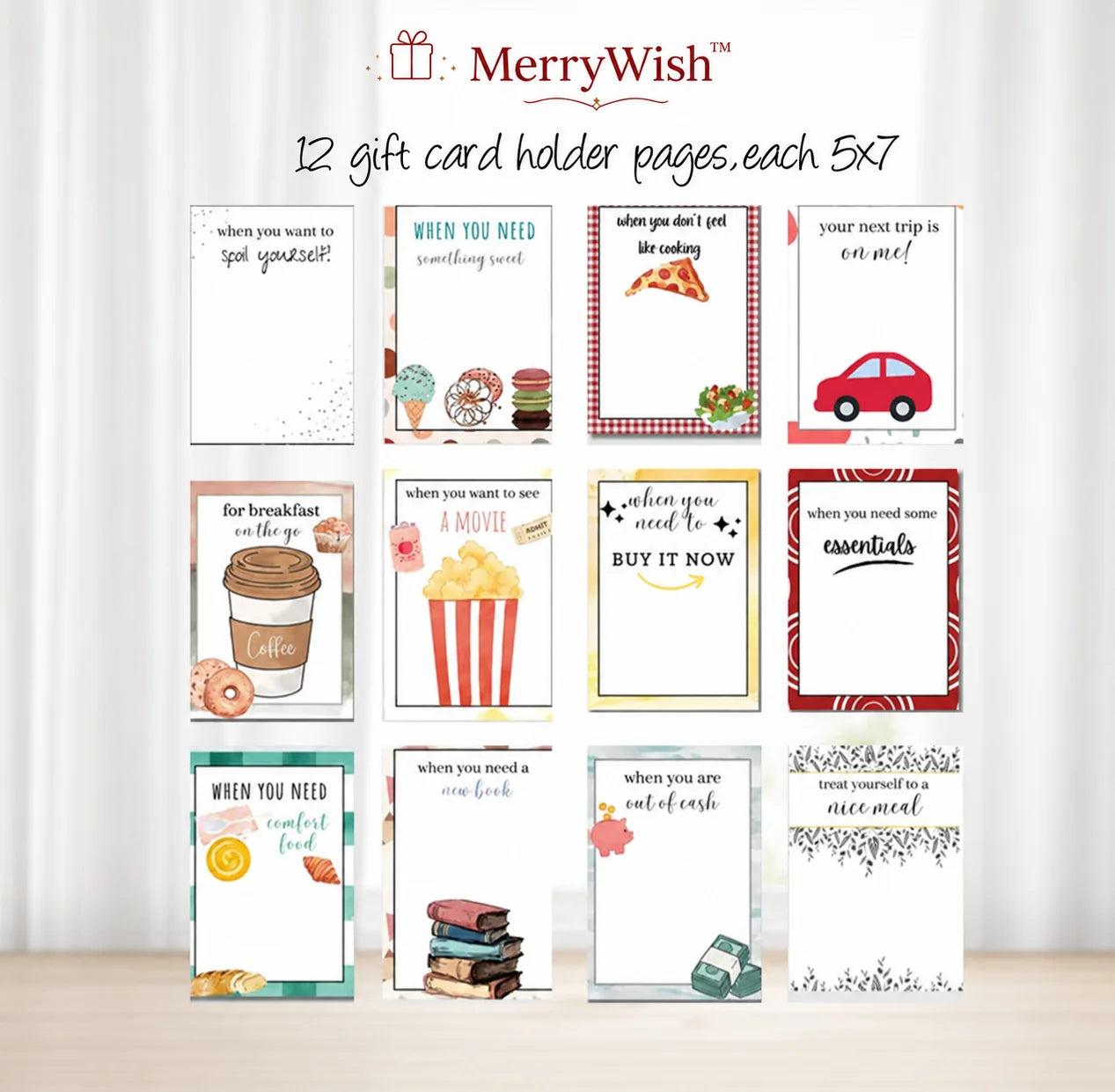 Christmas Gift Card Book